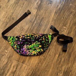 Sequin Fanny Pack with Adjustable Strap